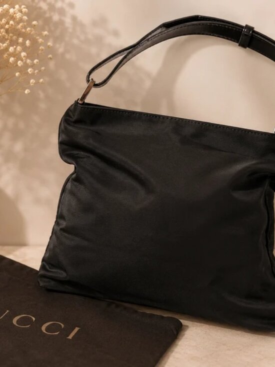 Gucci Handbags - Vintage Gucci Nylon Hobo Bag